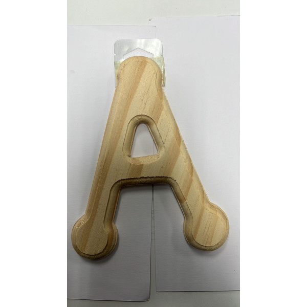 WOODEN LETTER -A H 6'' W4.5''